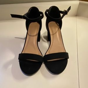 Black Sandal with ankle strap